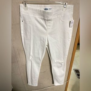White Rockstar Super skinny Jeggings